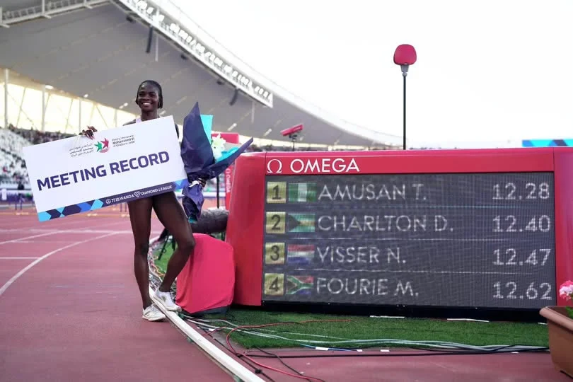 Amusan Shines in Rabat with New Meeting Record