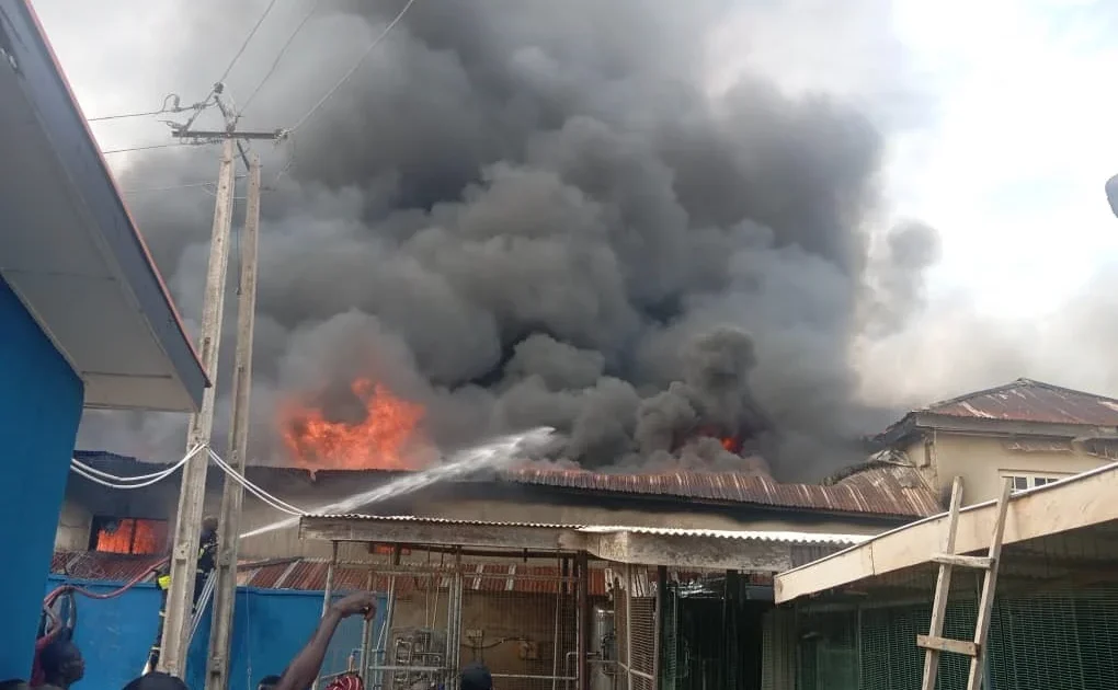 Residents Fear for Safety as Fire Destroys Plastic Warehouse in Osun