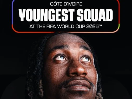 Côte d'Ivoire has the youngest squad at the 2026 World Cup