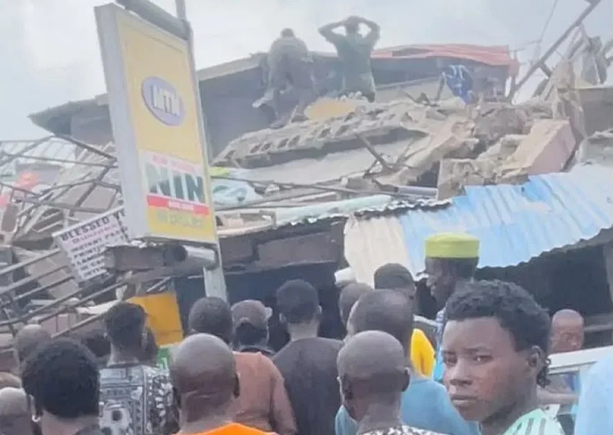 Lagos Building Collapse: Many People Trapped Under Rubble